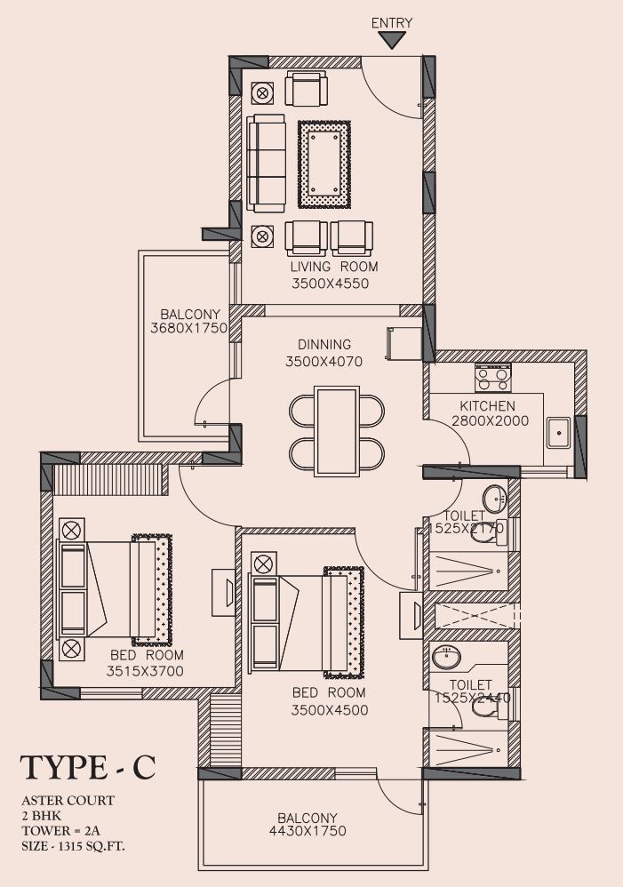 Orris  Aster Court  floor plan