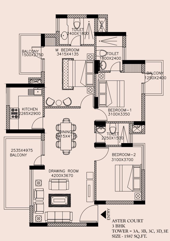 Orris  Aster Court  floor plan