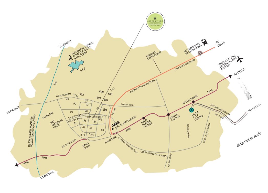 Orris  Aster Court  location map