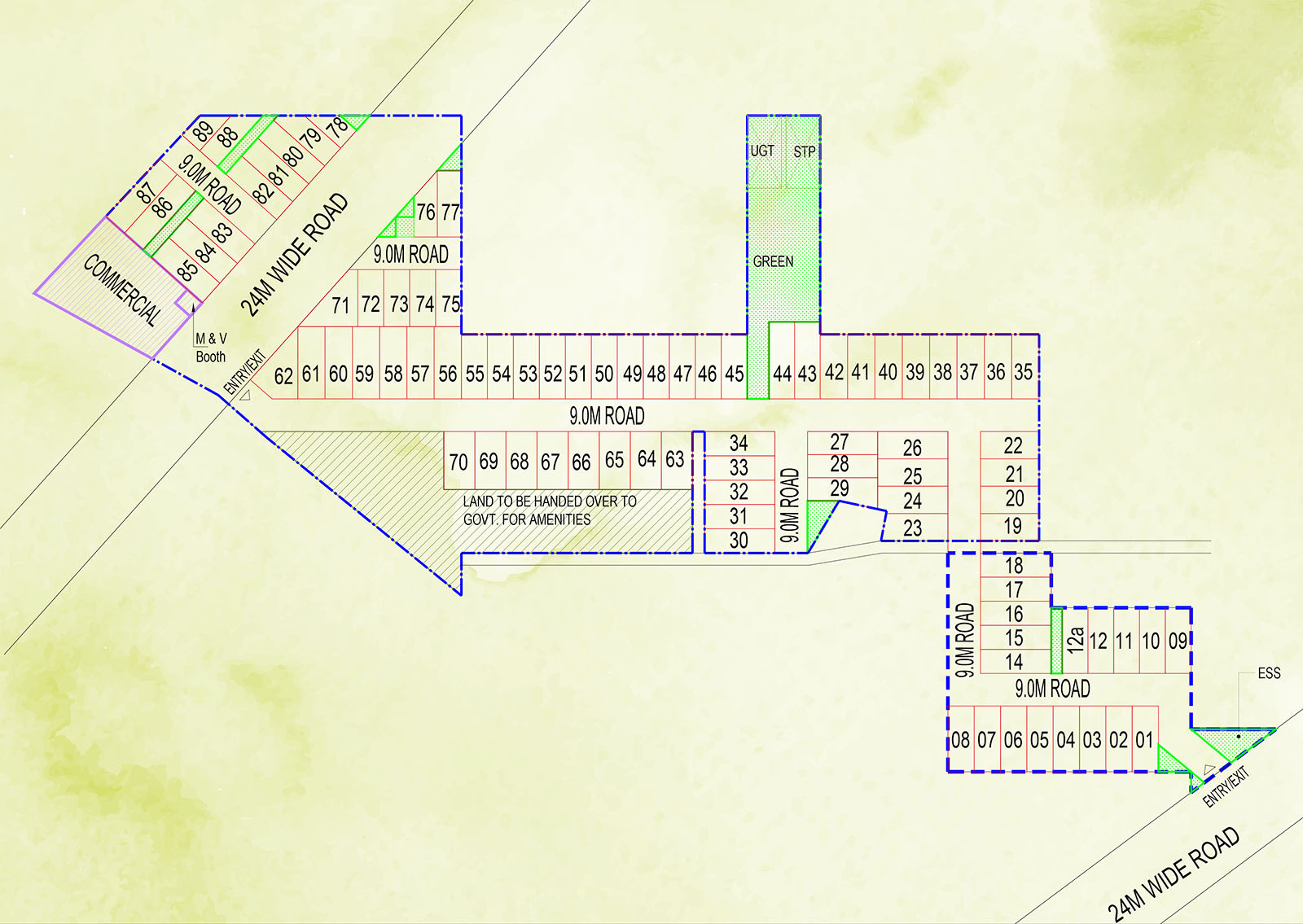 Master Plan of Orris Atulyam 83